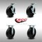 Service Caster 8 Inch SS Polyolefin Caster Set with Roller Bearings 2 Brakes 2 Rigid SCC SCC-SS30S820-POR-TLB-2-R-2 - alternate 4